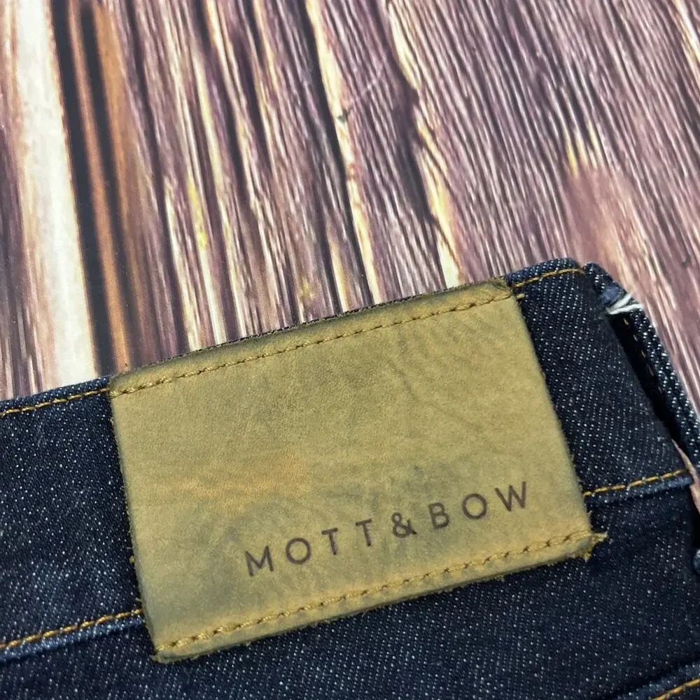 Mott & Bow Dark Blue Slim Jeans Mens Size 34x32 (Actual 34x32) Stretch